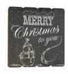 Træ skilt Merry Christmas To You 40x40cm